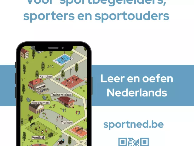 SportNed. Voor sportbegeleiders, sporters en sporthouders. Leer en oefen Nederlands: sportned.be